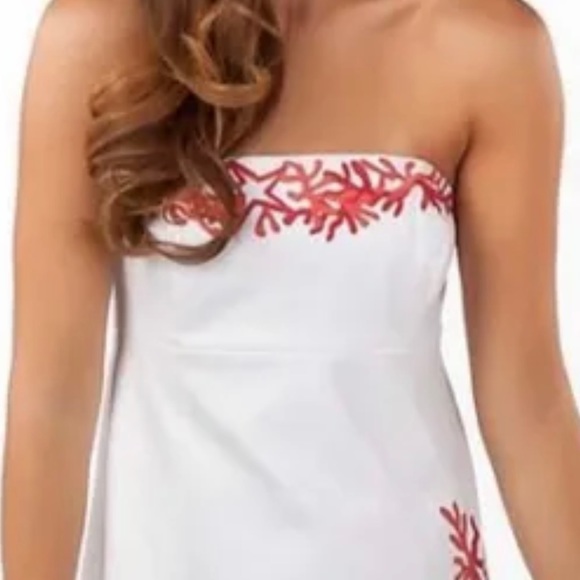 Lilly Pulitzer Bowen Resort White Lorac Embroidered Panel Dress, Size 10 - Picture 4 of 12